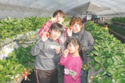 仲良し家族でイェーイ