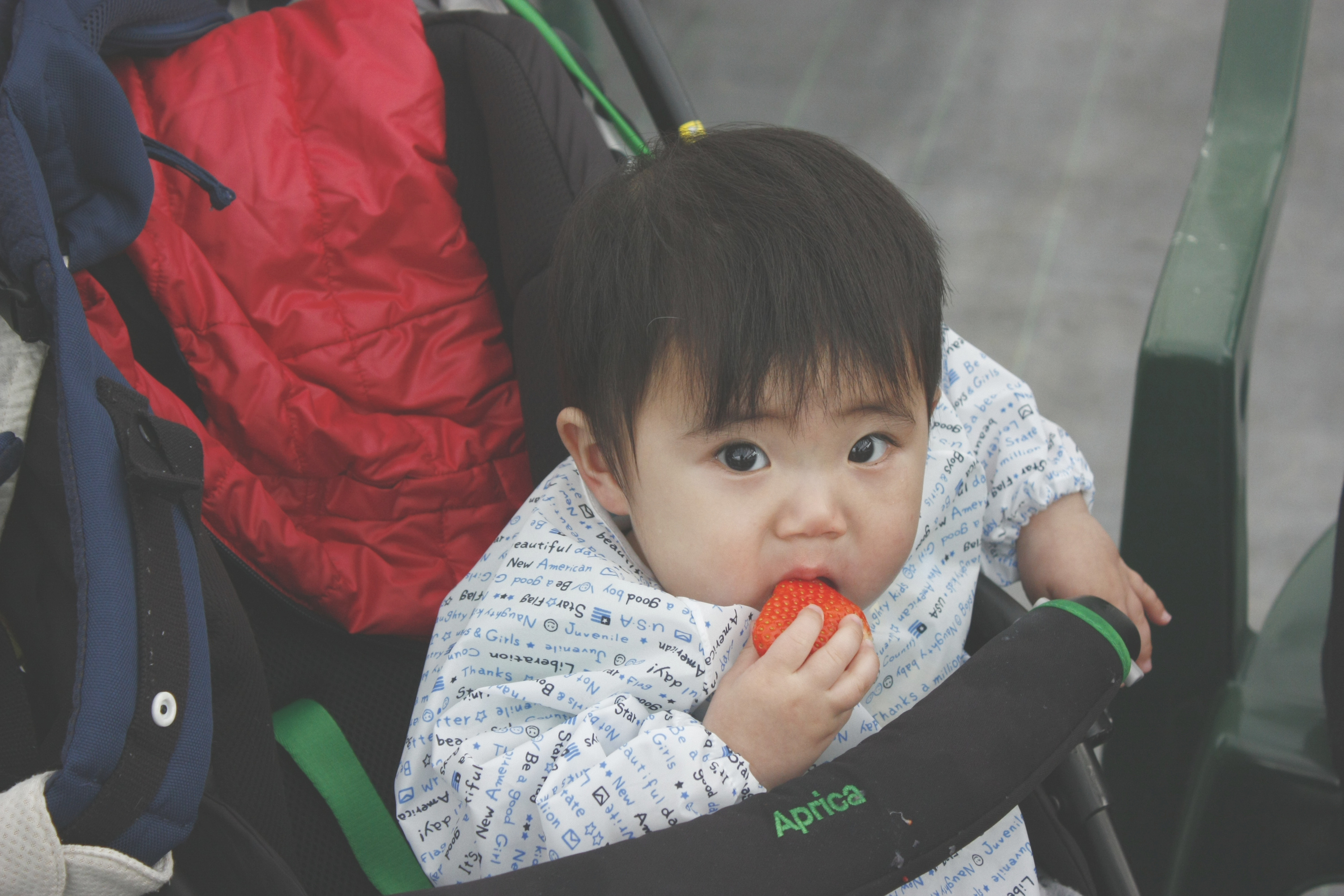 紅ほっぺのアップ